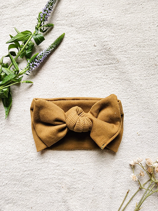 Organic Cotton Headwrap in {Raw Umber}