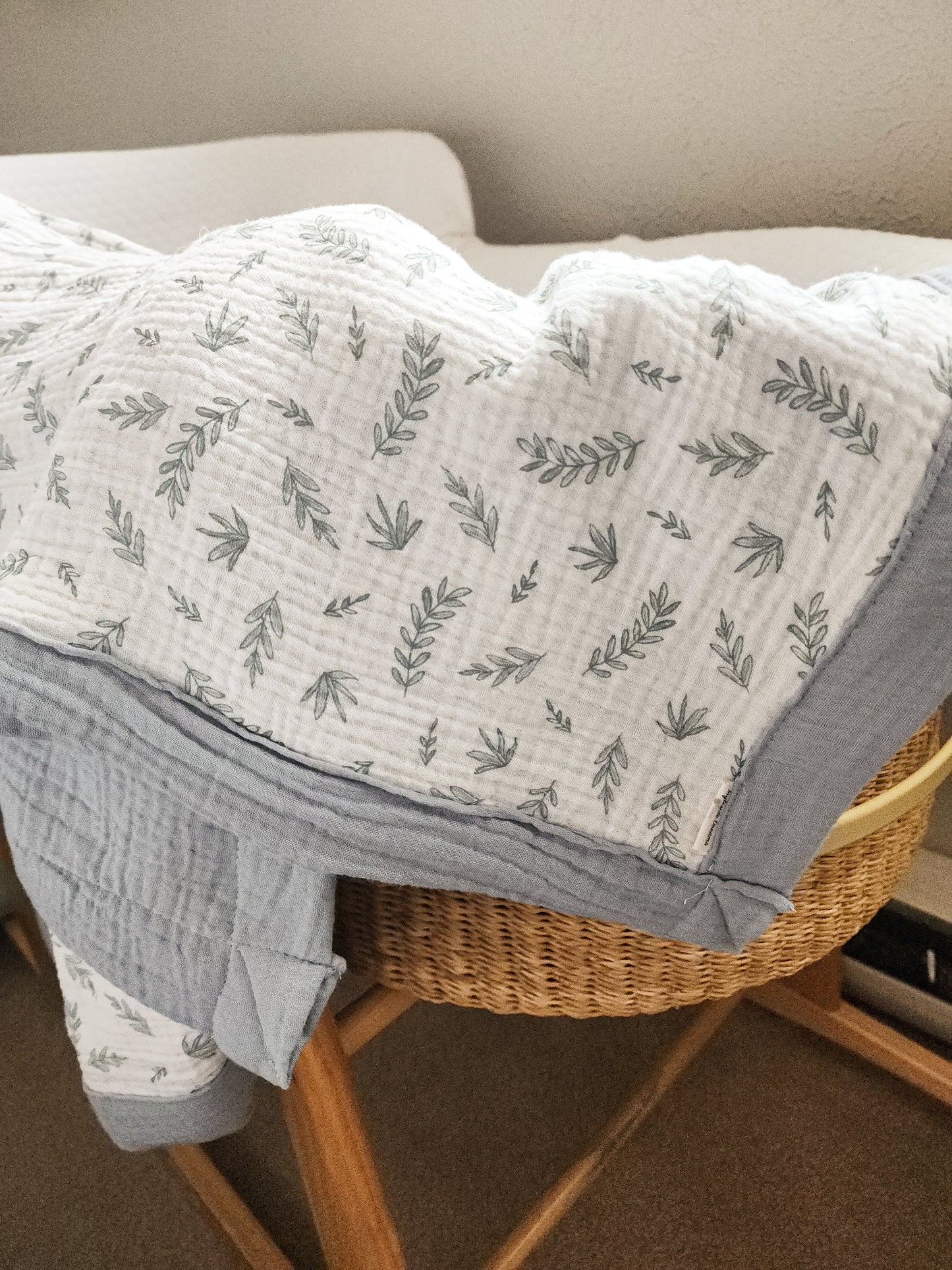 Sweet Dreams Double Sided Cotton Muslin Blanket