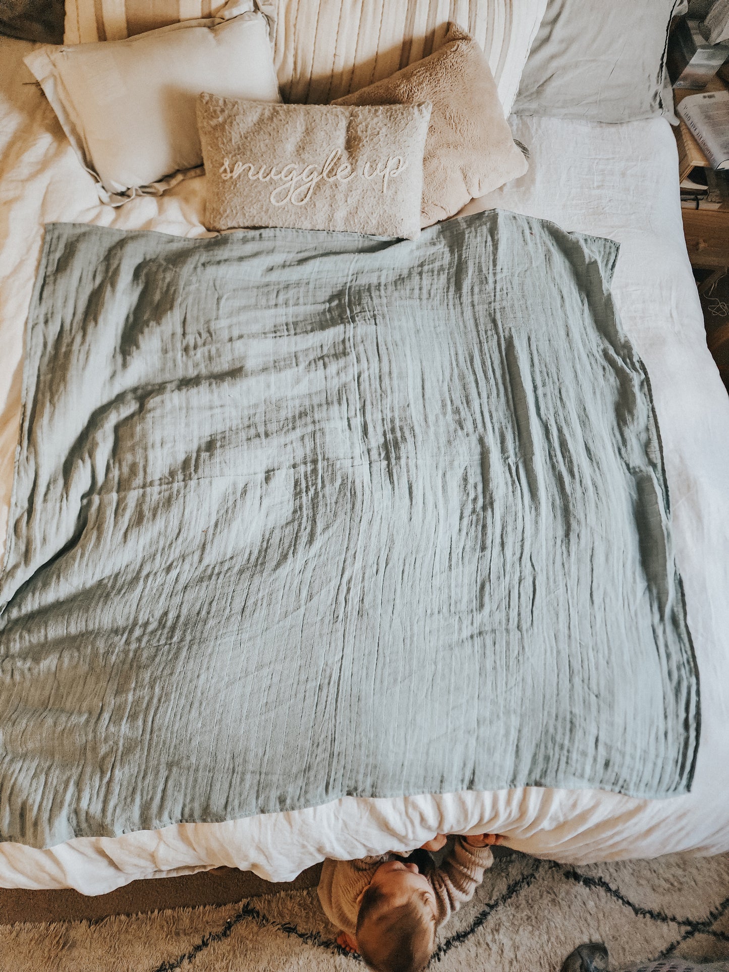 Oversized Cotton Swaddle in {Spice}