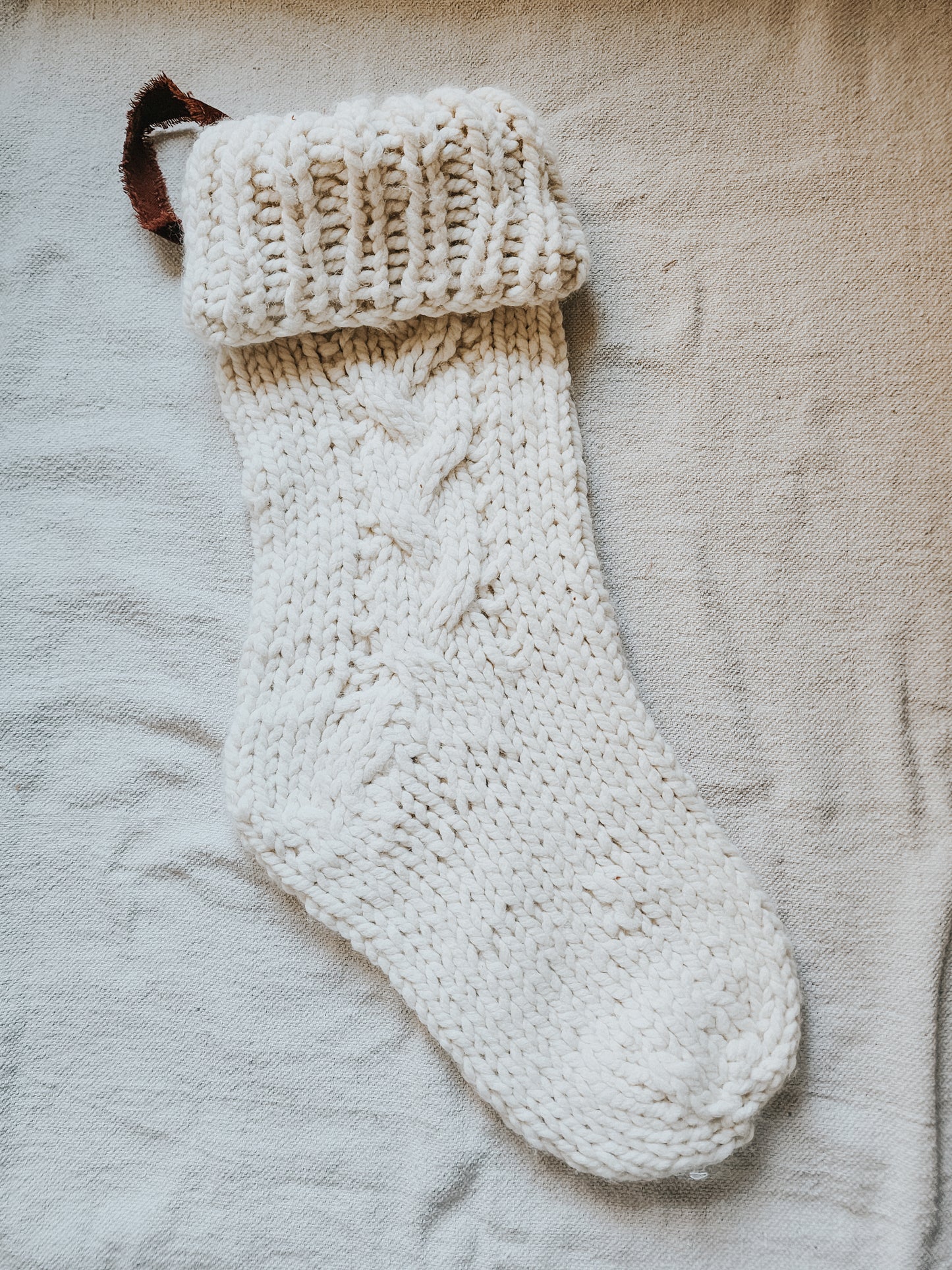 Holly Jolly Knit Stocking