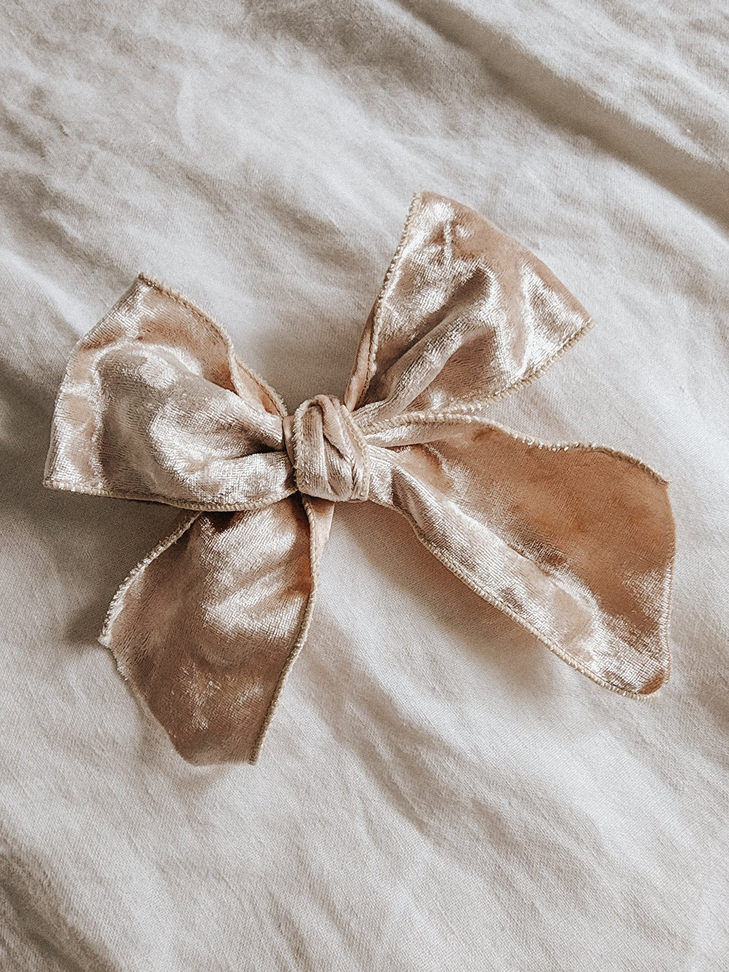 The Clarice, Large Velvet Bow Clip