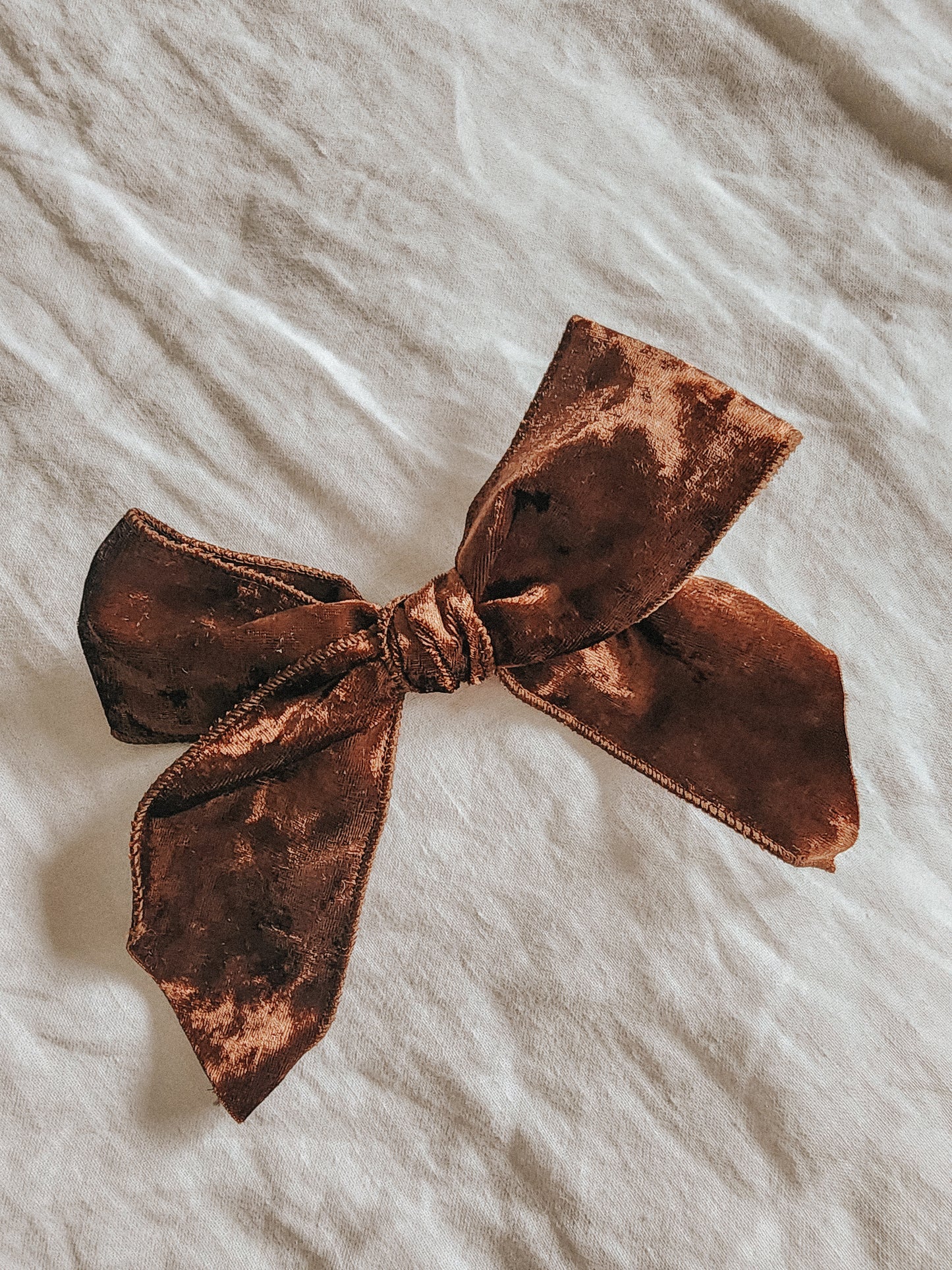 The Clarice, Large Velvet Bow Clip