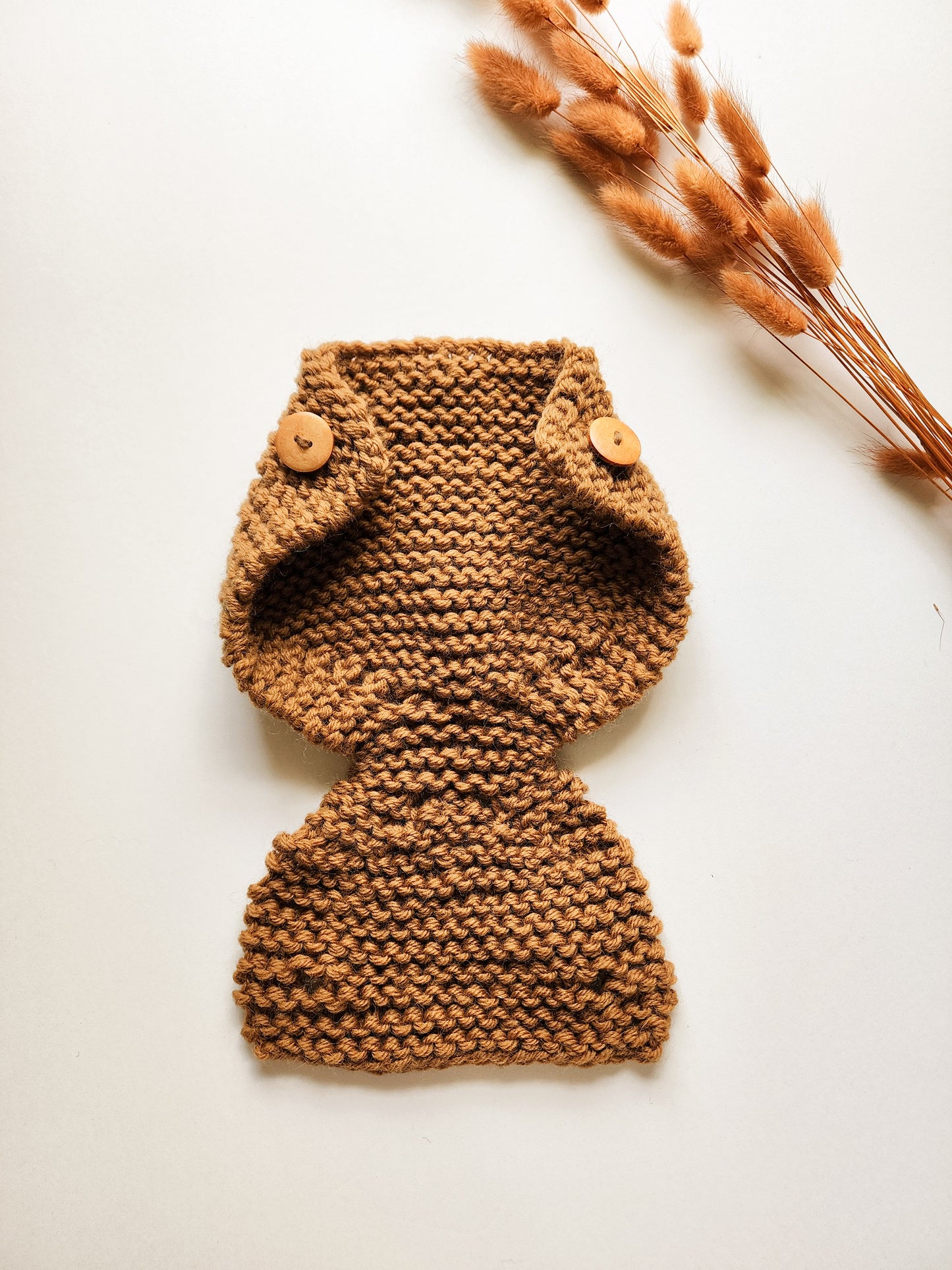 100 % Wool Knit Diaper Cover in {Camel}